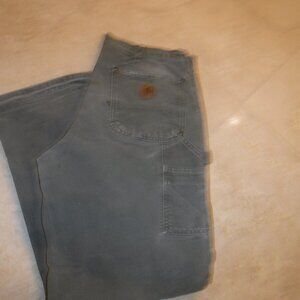 Carhartt Double Knee work pants 35 x 32 Khaki Green